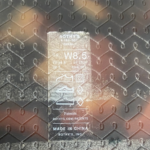 Rothys Sandals Lightweight Wedge Salt Cream Platform Open Toe Strappy Shoes 8.5 - Picture 8 of 15